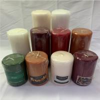 CANDLE PILLAR 8"UNSCENTED WH DC