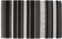 MAT TUFT 18X19 STRIPED GRY IN/OU