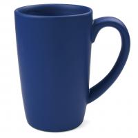 MUG MATTE TALL 18OZ N/BLUE