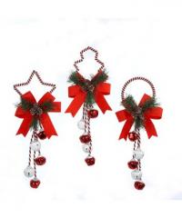 BELL HANGING DOOR 14"XMAS ORN