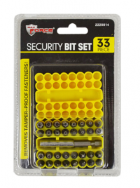 DRIVER BIT SET SECURITY 33PC