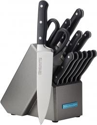 KNIFE BLOCK 14PC ONYX/SILVER SET