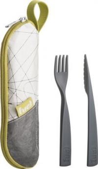 CUTLERY FUEL W/POUCH 3PC GREEN
