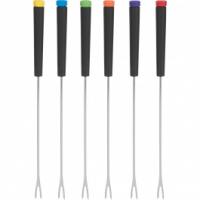 FONDUE FORK 6/SET BLACK