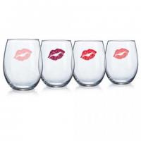 GLASSES WINE GIRLFRIEND 15OZ 4PC