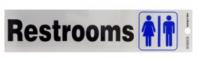 SIGN RESTROOMS 2X8