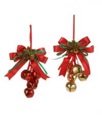 ORN 5.5" MET RED/GOLD BE