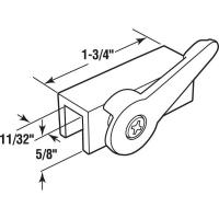 LOCK WINDOW SLIDING WHITE