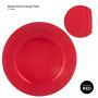 CHARGER PLATE 13" BEADED RED