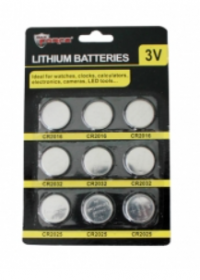 BATTERIES BUTTON LITHIUM 6PK