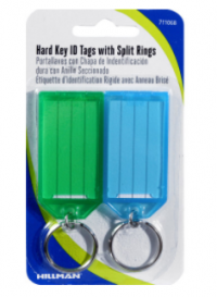 CD HARD ID TAG W/RING 2PK