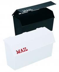 MAILBOX PLASTIC BLACK