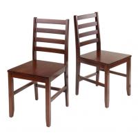 CHAIR SET DINING LADDER 2PC WALN