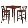 SET TABLE BAR SQ. W(2)CHAIRS