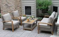 SET VINEYARD LOVESEAT 4PC TEAK