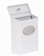 MAILBOX LOCKABLE VERT WHT METAL