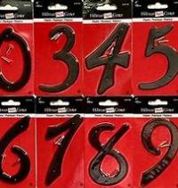 PLASTIC-0 NUMBER BLK 4"