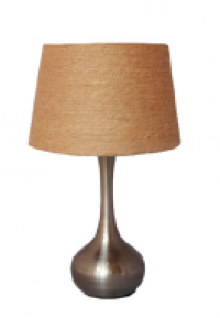 LAMP TABLE 3 WAY DIM BRSH NICKL