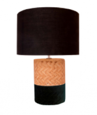 LAMP TABLE MODERN TODD WOOD BLK