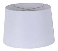SHADE LAMP DRUM 13 15 10 WHITE
