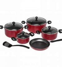 COOKWARE ALLURE NS 12PC RED