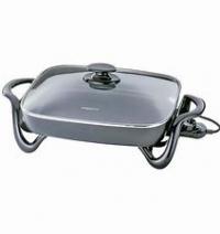 SKILLET W/GLASS LID 16" ELEC