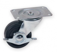 CASTER 2" SWIVEL RUBB BRAKELOCK