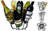 RACK WINE BOUQUET BOTTLE BLK